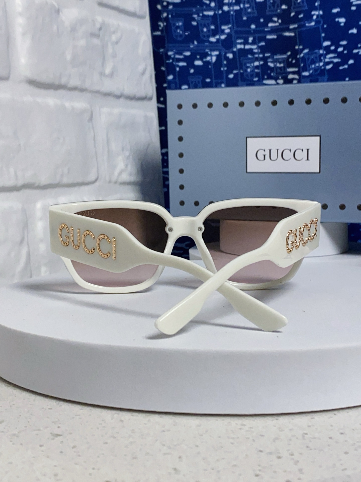  Gucci古奇 2025新款网红时尚潮流方形太阳镜男女个性街拍墨镜 