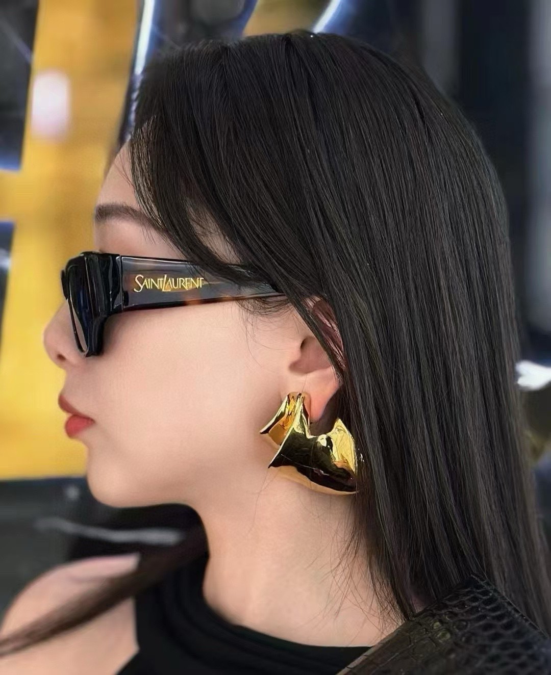  Saint Laurent 圣罗兰YSL 2025新款女士 方形框醋纤太阳眼镜 SL740