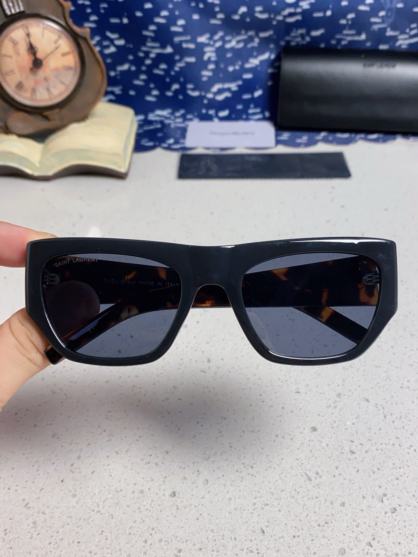  Saint Laurent 圣罗兰YSL 2025新款女士 方形框醋纤太阳眼镜 SL740