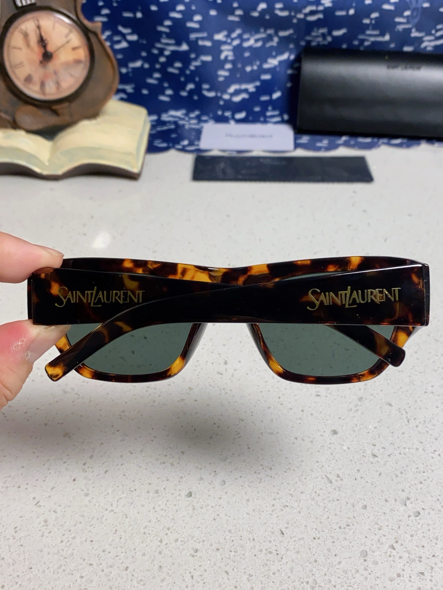  Saint Laurent 圣罗兰YSL 2025新款女士 方形框醋纤太阳眼镜 SL740