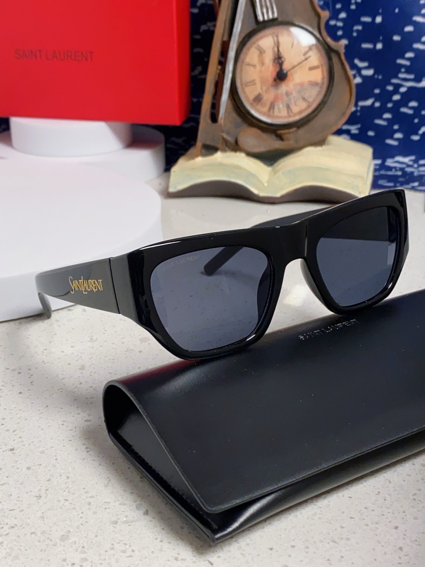  Saint Laurent 圣罗兰YSL 2025新款女士 方形框醋纤太阳眼镜 SL740