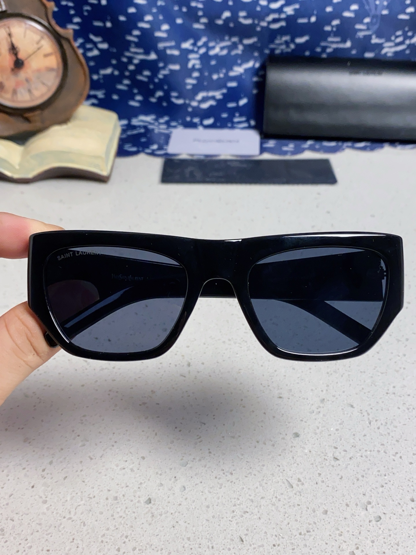  Saint Laurent 圣罗兰YSL 2025新款女士 方形框醋纤太阳眼镜 SL740