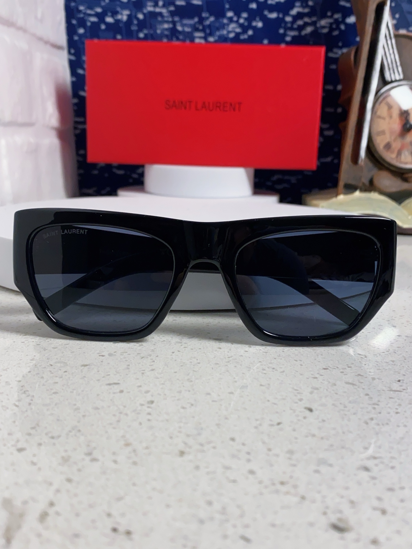  Saint Laurent 圣罗兰YSL 2025新款女士 方形框醋纤太阳眼镜 SL740