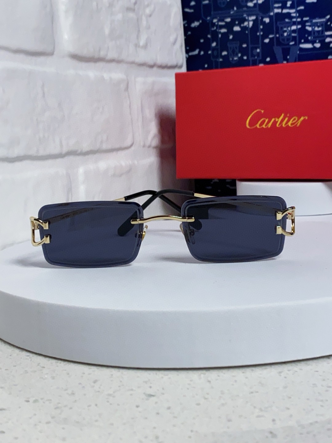  Carter卡地亚 2025最新款 超靓色彩紫外线高级切边街太阳镜欧美感跨境潮流防墨镜现代 男女通用