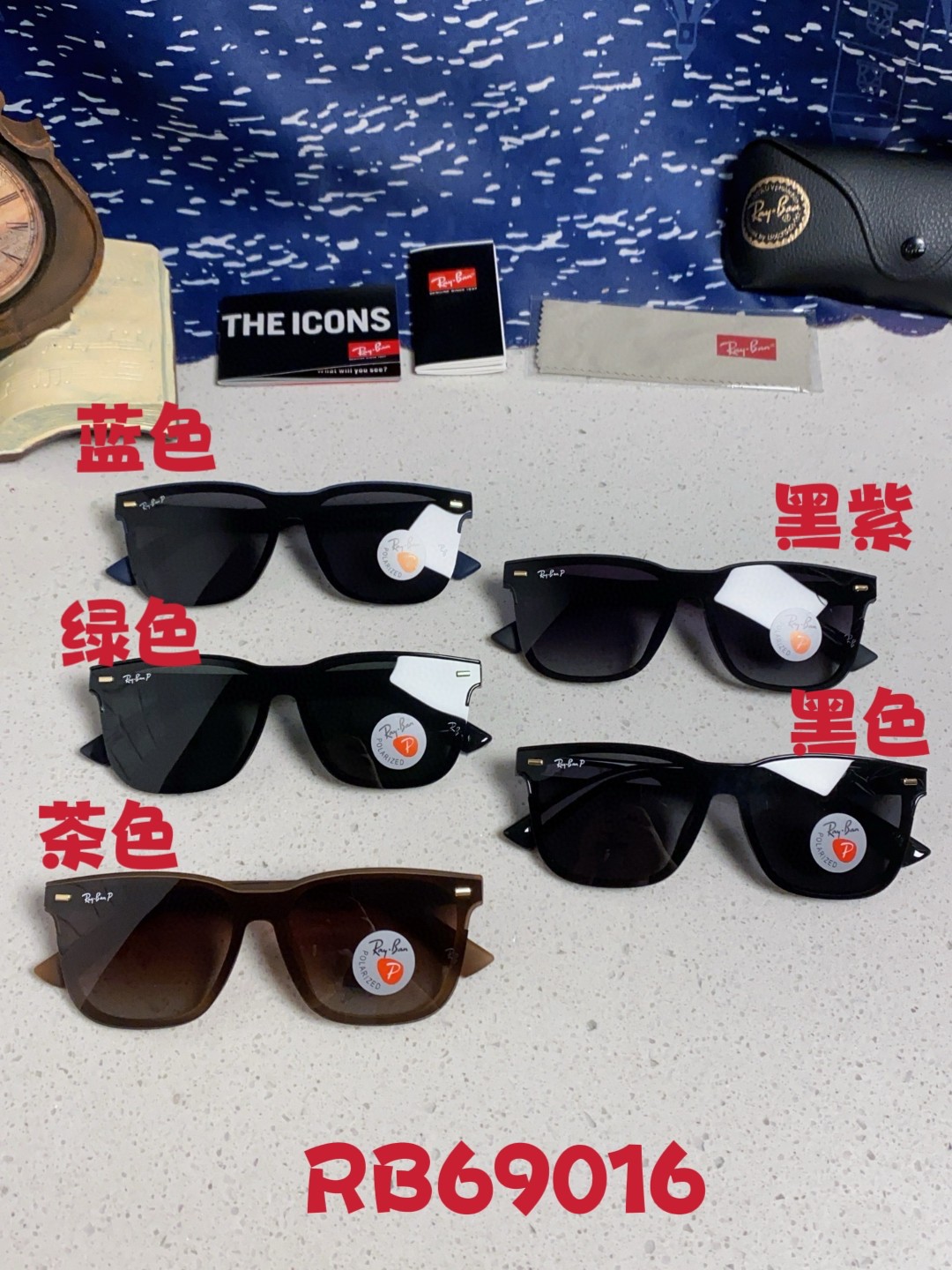  Ray Ban雷朋 2025新款 男友系列方形中性太阳镜 RB69016