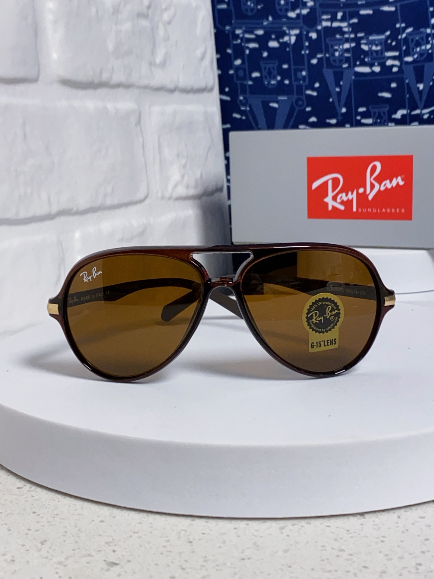  RayBan雷朋 2025新款钢化玻璃墨镜男士大框太阳眼镜遮阳防紫外线防风沙骑车蛤蟆镜 RB8055 
