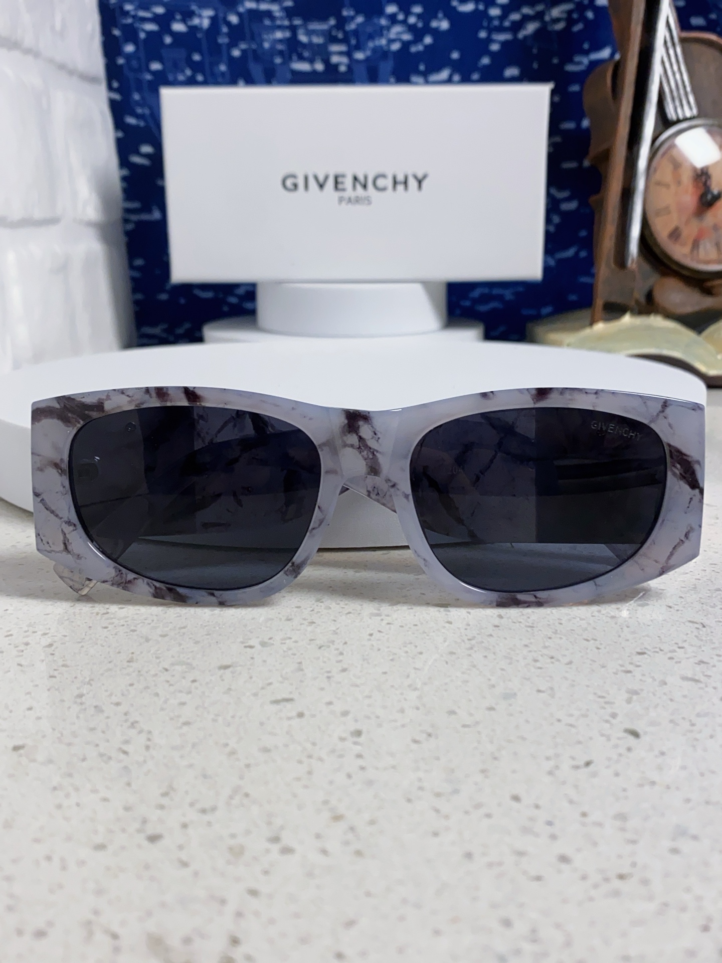  Givenchy纪梵希 2025新款复古椭圆墨镜女款偏光方圆脸太阳眼镜防紫外线凹造型
