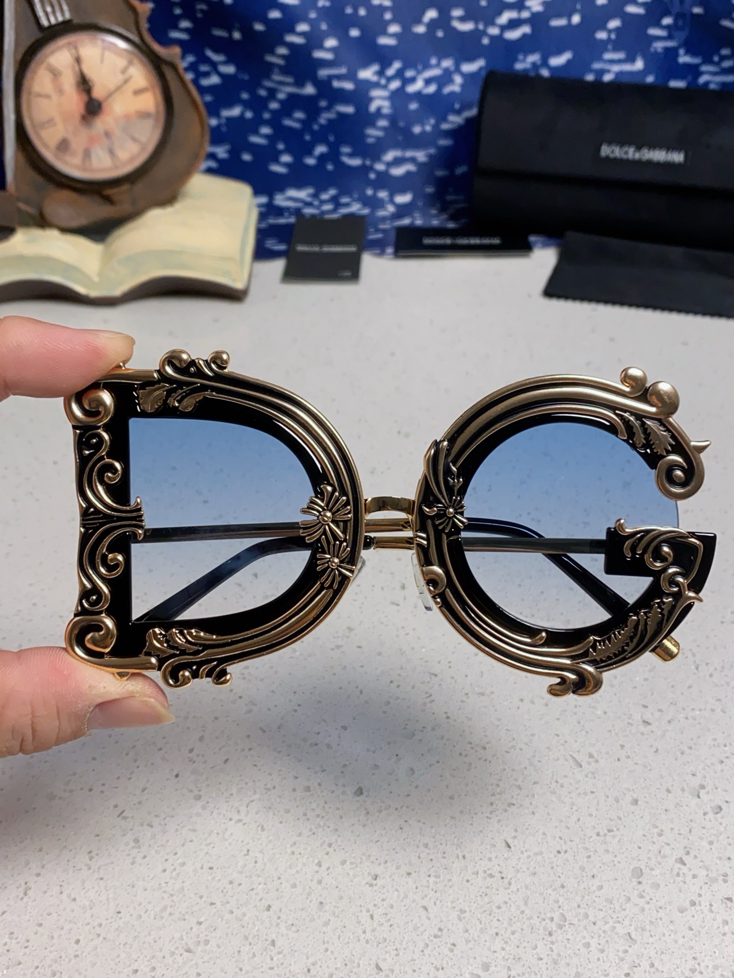  Dolce&Gabbana杜嘉班纳 2025新款DG小众巴洛克风情太阳镜摩登复古潮流街拍模特走秀款墨镜
