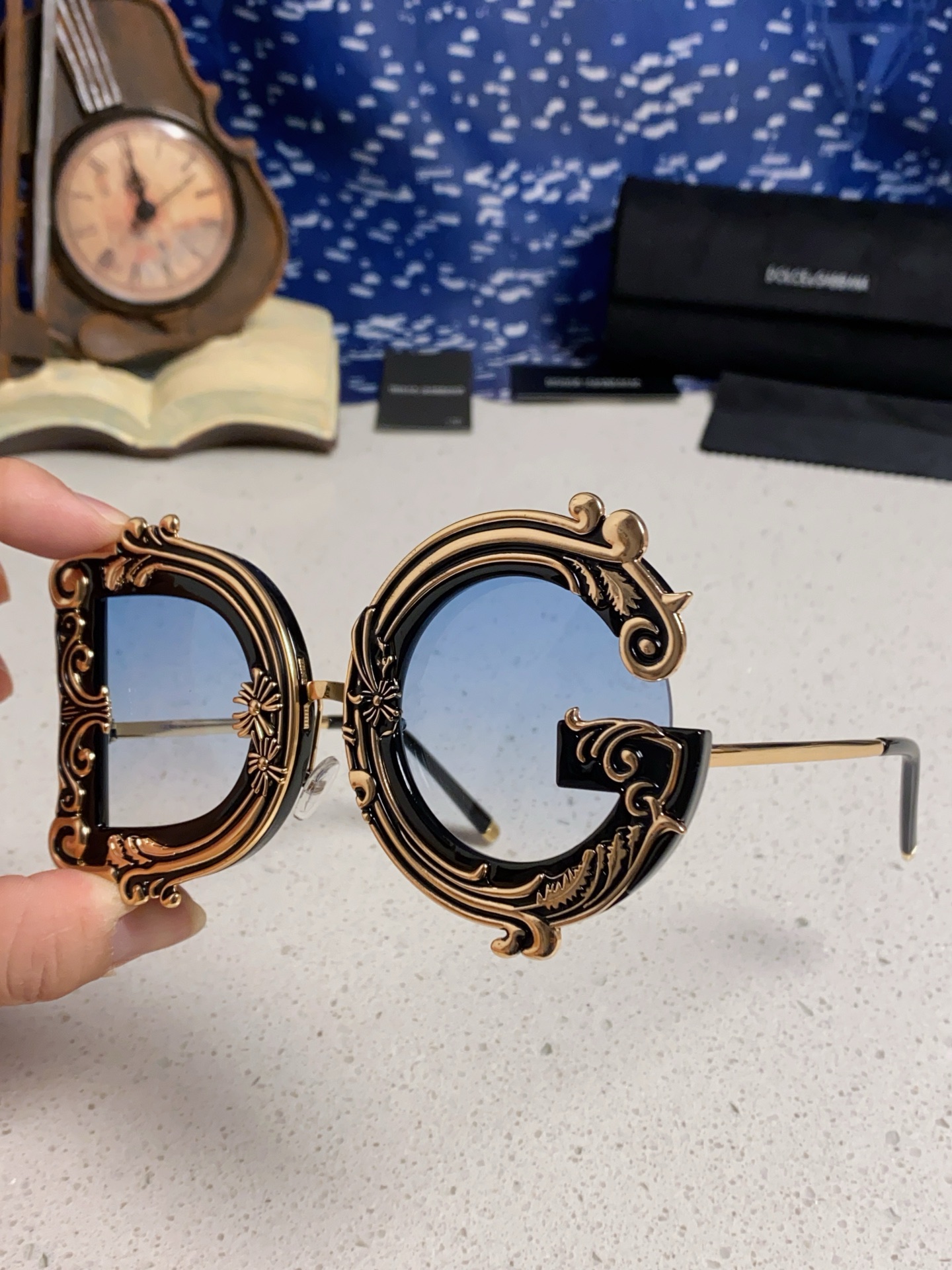  Dolce&Gabbana杜嘉班纳 2025新款DG小众巴洛克风情太阳镜摩登复古潮流街拍模特走秀款墨镜