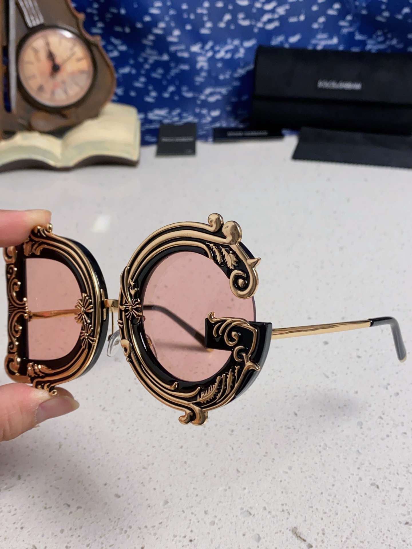  Dolce&Gabbana杜嘉班纳 2025新款DG小众巴洛克风情太阳镜摩登复古潮流街拍模特走秀款墨镜
