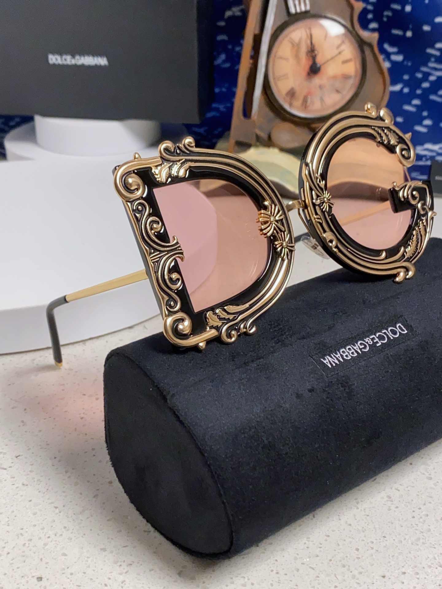  Dolce&Gabbana杜嘉班纳 2025新款DG小众巴洛克风情太阳镜摩登复古潮流街拍模特走秀款墨镜