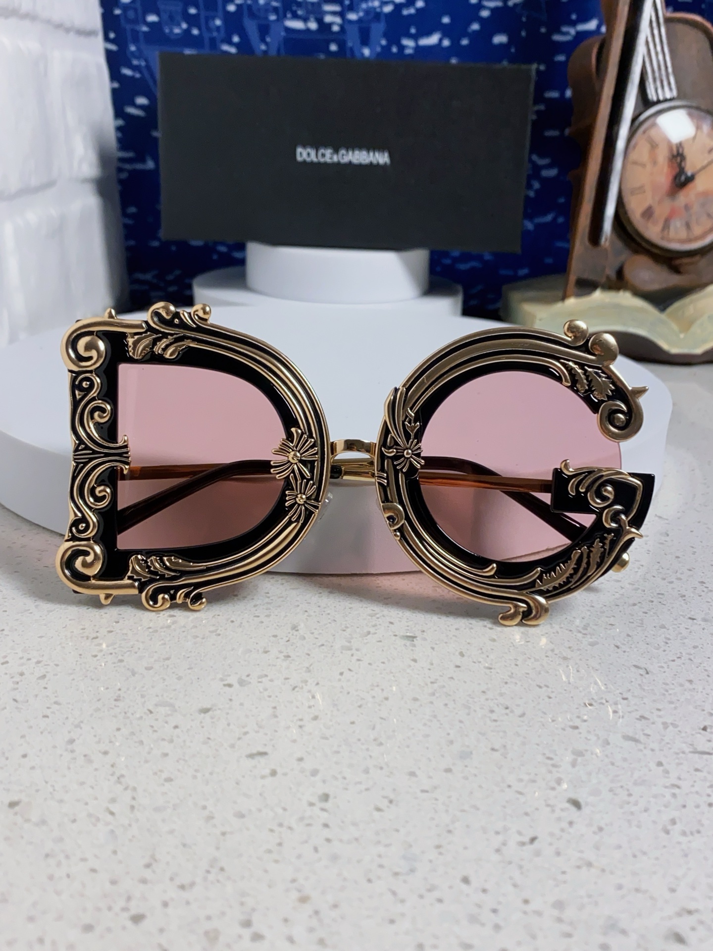  Dolce&Gabbana杜嘉班纳 2025新款DG小众巴洛克风情太阳镜摩登复古潮流街拍模特走秀款墨镜