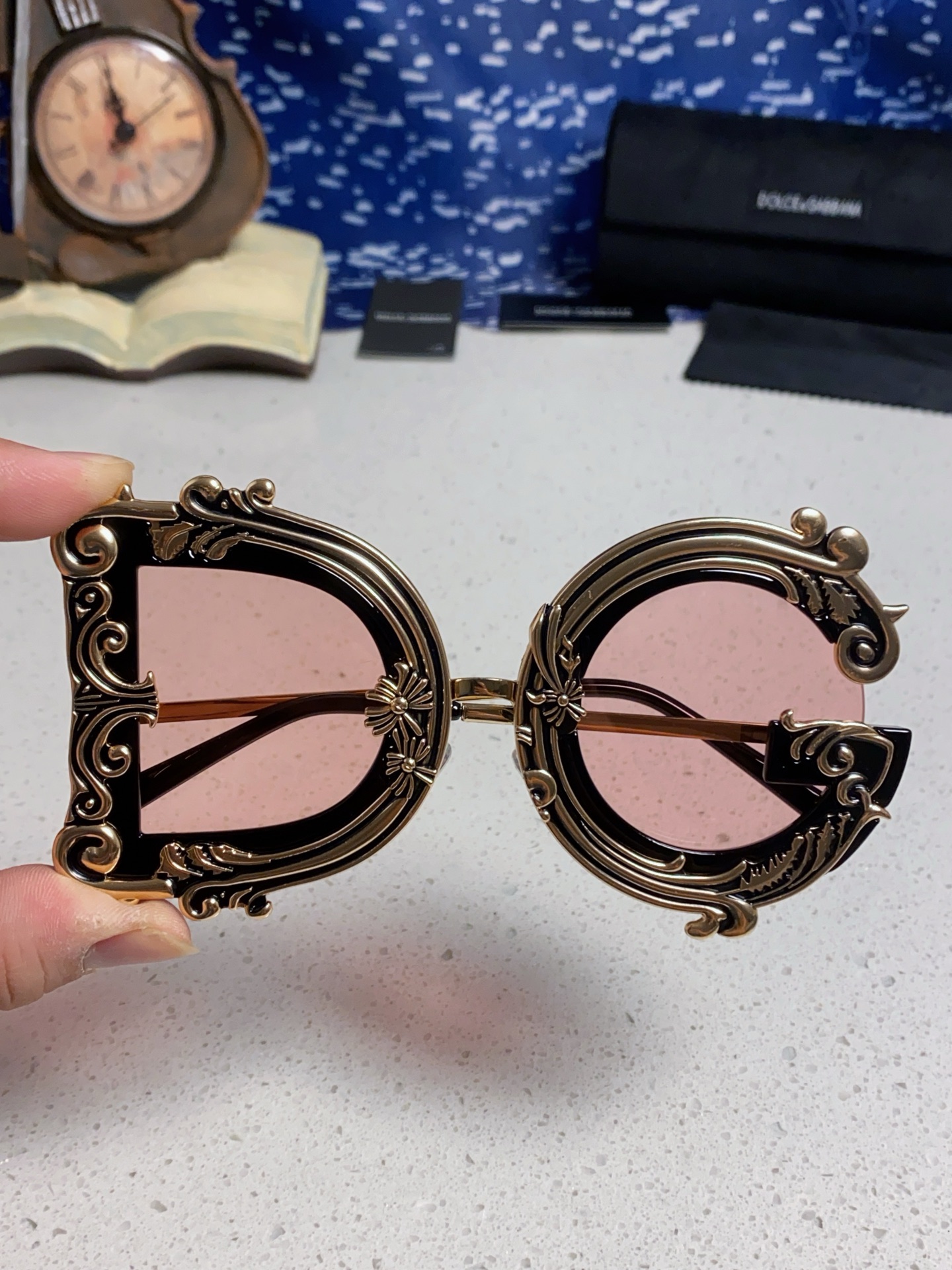  Dolce&Gabbana杜嘉班纳 2025新款DG小众巴洛克风情太阳镜摩登复古潮流街拍模特走秀款墨镜