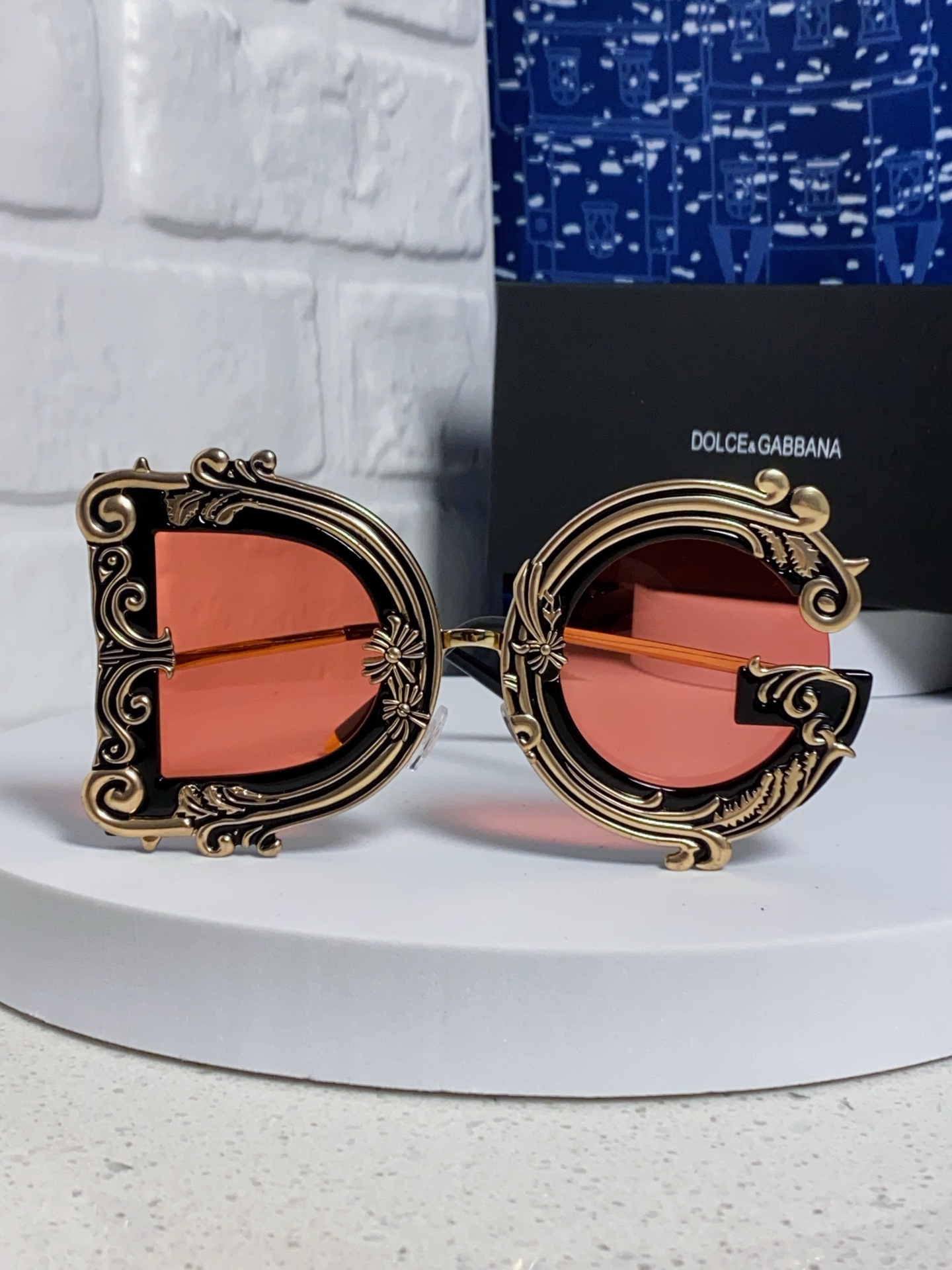  Dolce&Gabbana杜嘉班纳 2025新款DG小众巴洛克风情太阳镜摩登复古潮流街拍模特走秀款墨镜