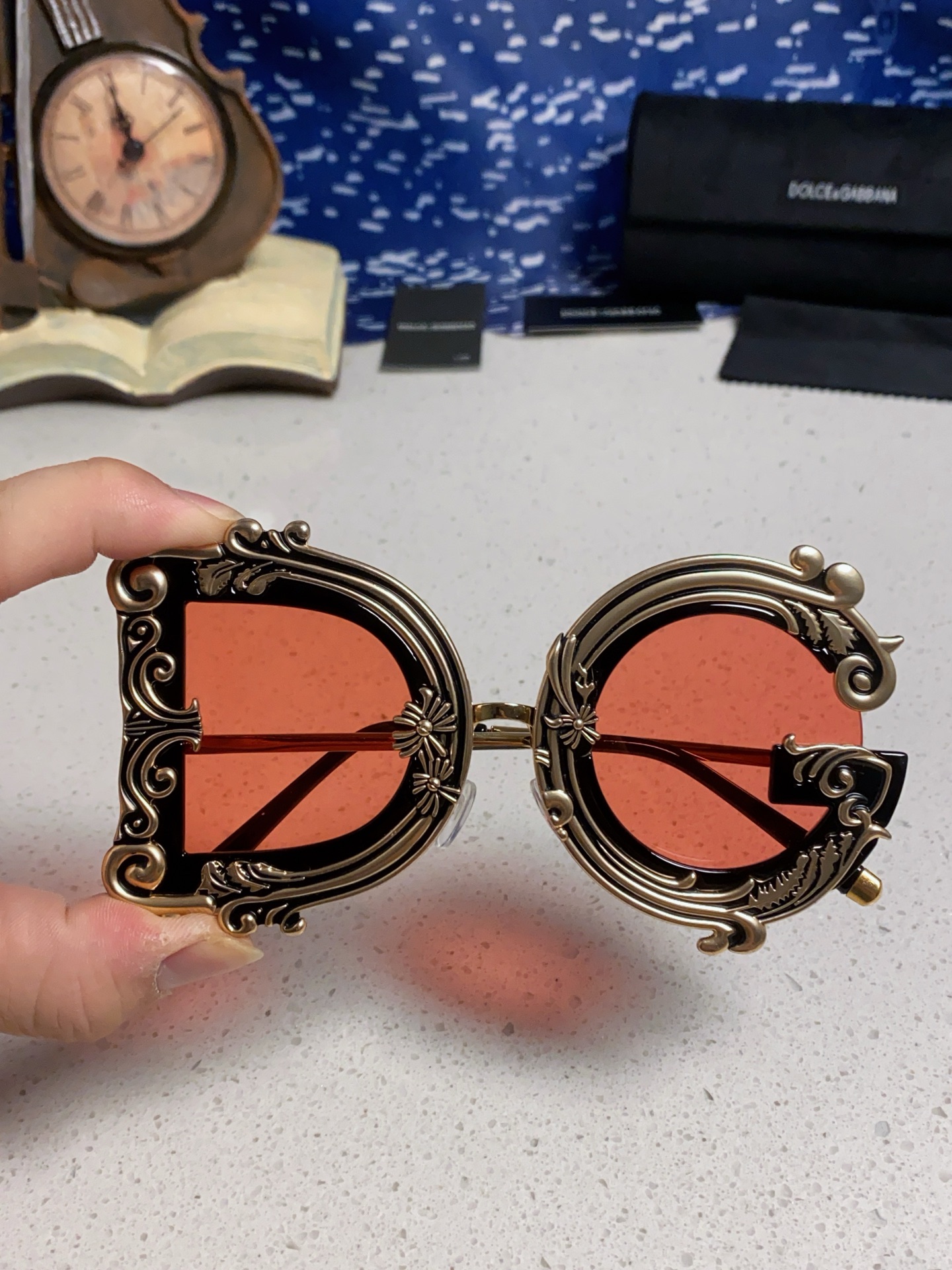  Dolce&Gabbana杜嘉班纳 2025新款DG小众巴洛克风情太阳镜摩登复古潮流街拍模特走秀款墨镜