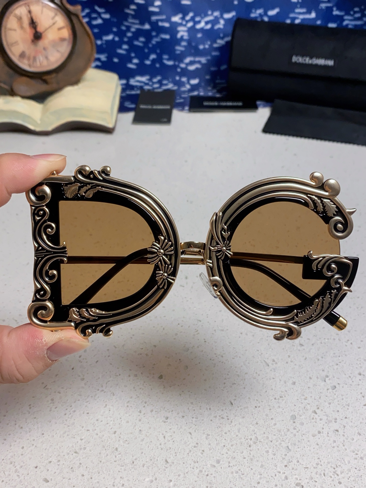  Dolce&Gabbana杜嘉班纳 2025新款DG小众巴洛克风情太阳镜摩登复古潮流街拍模特走秀款墨镜