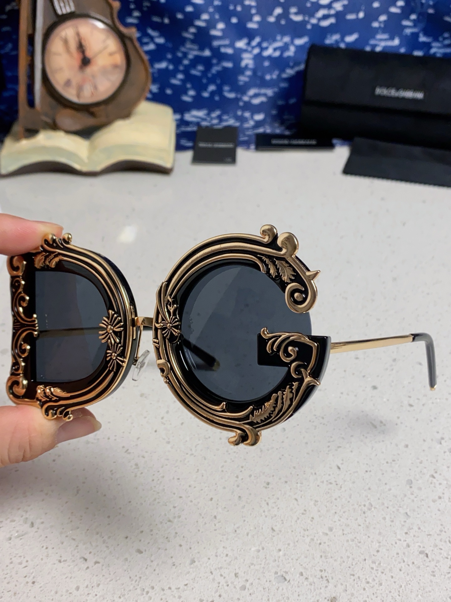  Dolce&Gabbana杜嘉班纳 2025新款DG小众巴洛克风情太阳镜摩登复古潮流街拍模特走秀款墨镜