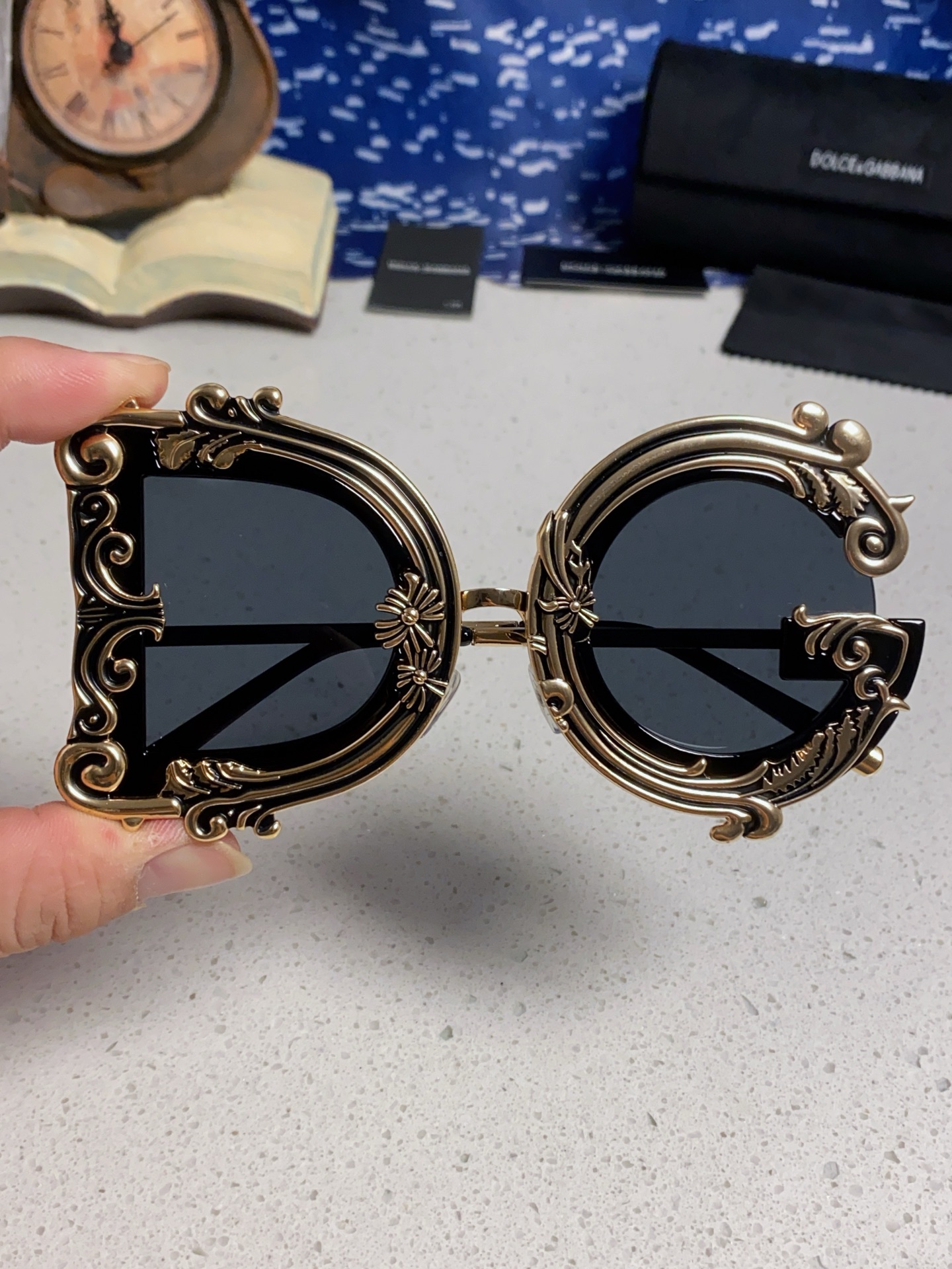  Dolce&Gabbana杜嘉班纳 2025新款DG小众巴洛克风情太阳镜摩登复古潮流街拍模特走秀款墨镜