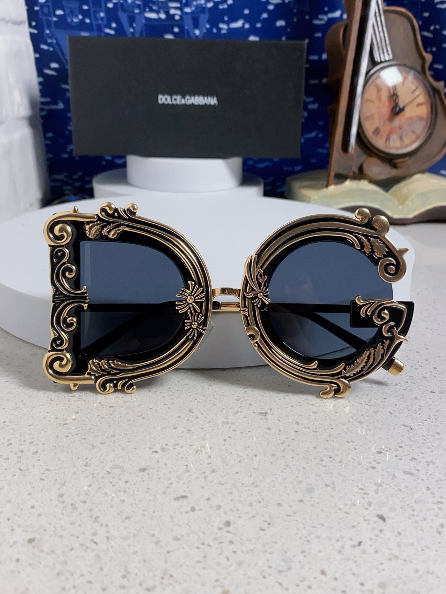  Dolce&Gabbana杜嘉班纳 2025新款DG小众巴洛克风情太阳镜摩登复古潮流街拍模特走秀款墨镜