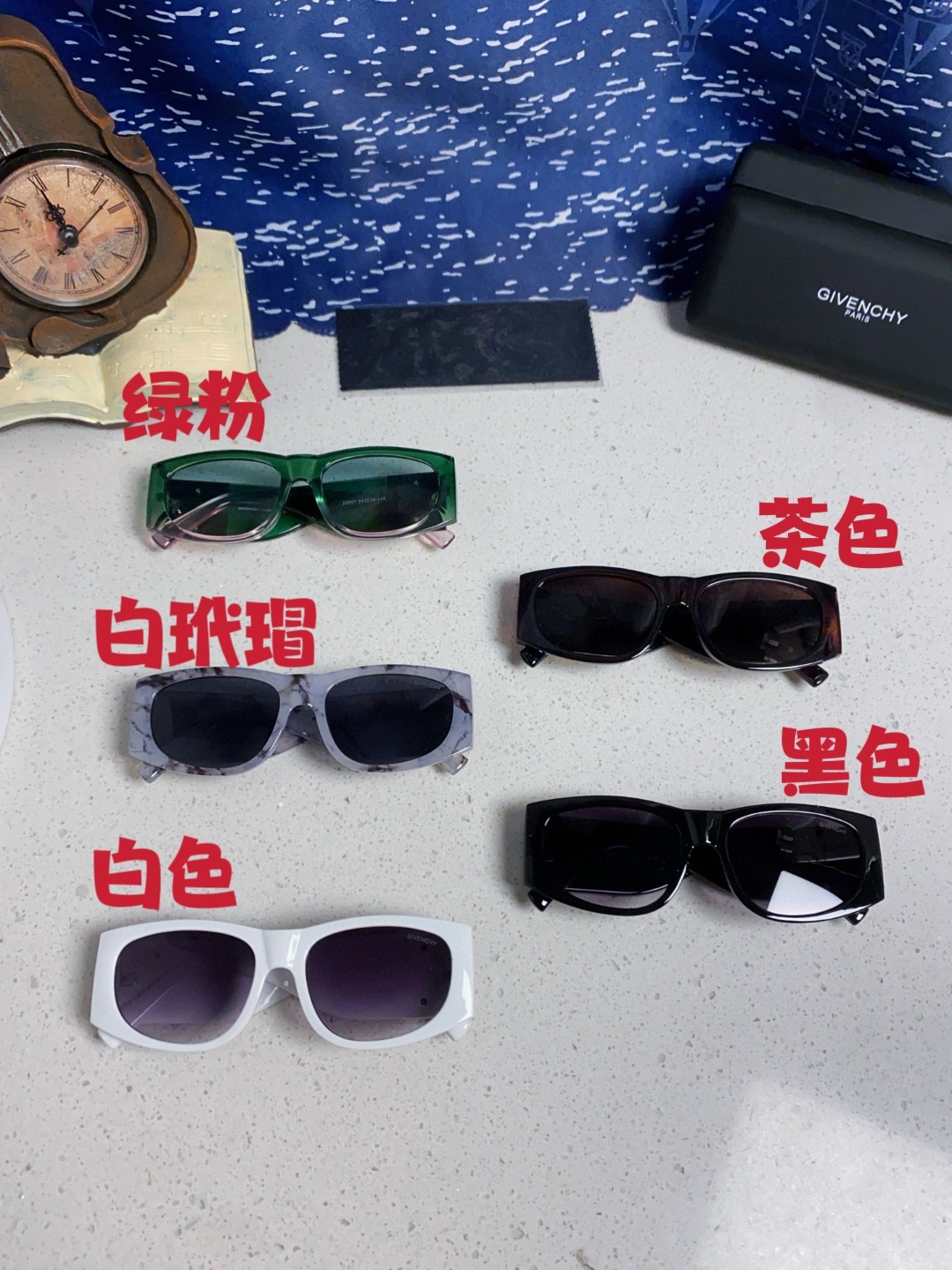  Givenchy纪梵希 2025新款复古椭圆墨镜女款偏光方圆脸太阳眼镜防紫外线凹造型