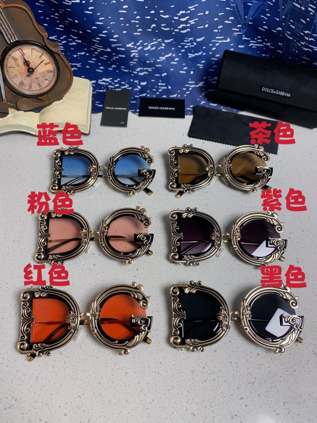  Dolce&Gabbana杜嘉班纳 2025新款DG小众巴洛克风情太阳镜摩登复古潮流街拍模特走秀款墨镜