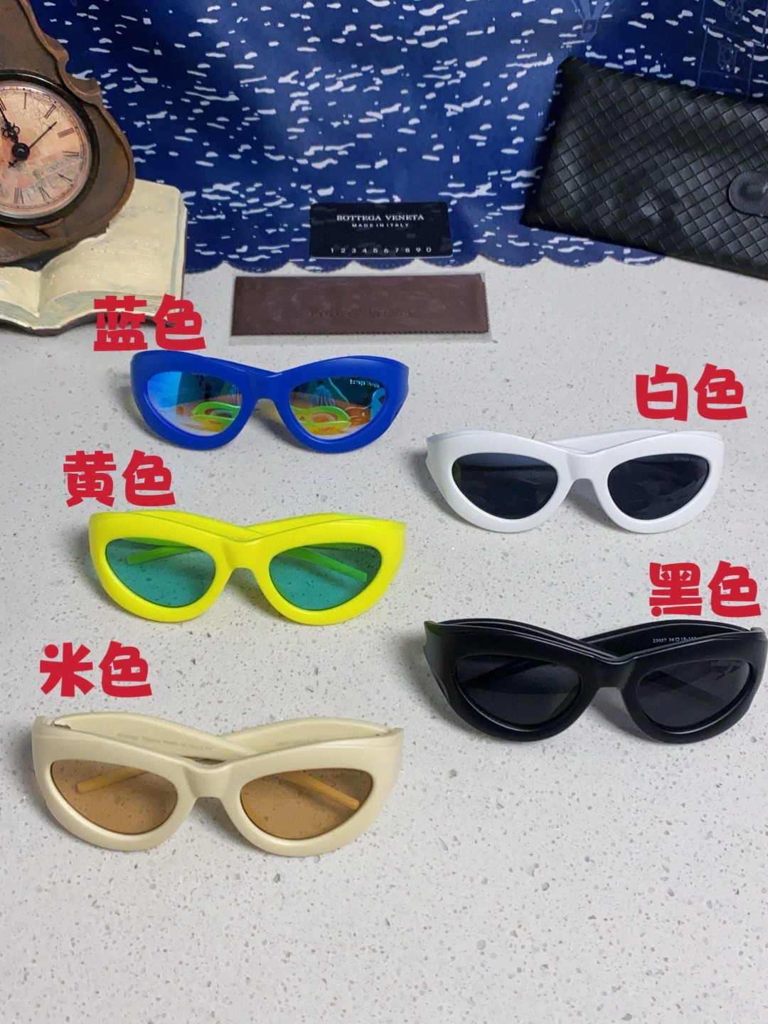  Bottega Veneta宝缇嘉  2025新款太阳镜未来科技感异形y2k辣妹 多巴胺墨镜ins赛博