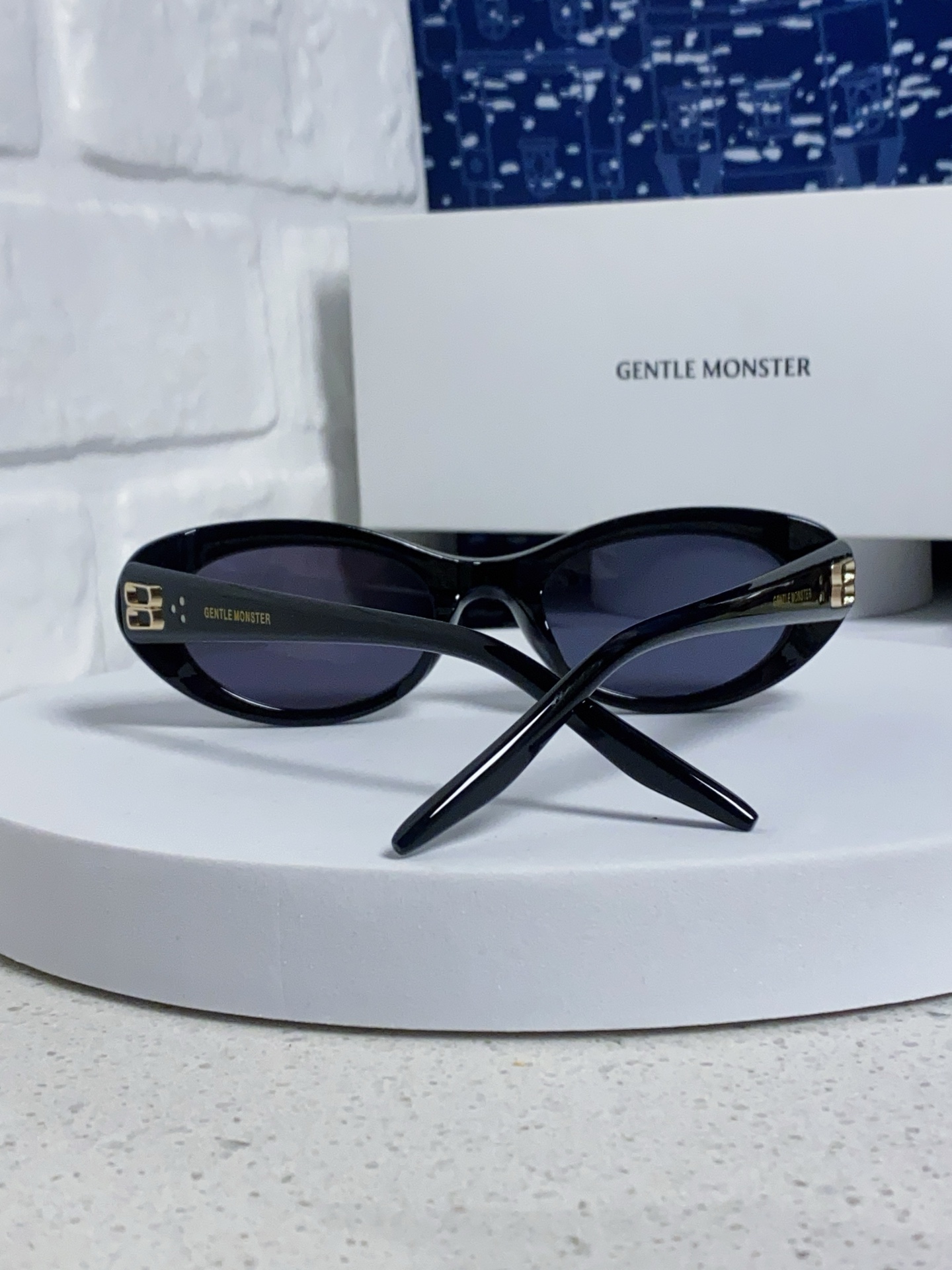   Gentle Moster(GM) 2025新款椭圆墨镜女高级感时尚复古防紫外线太阳镜男 型号：CO