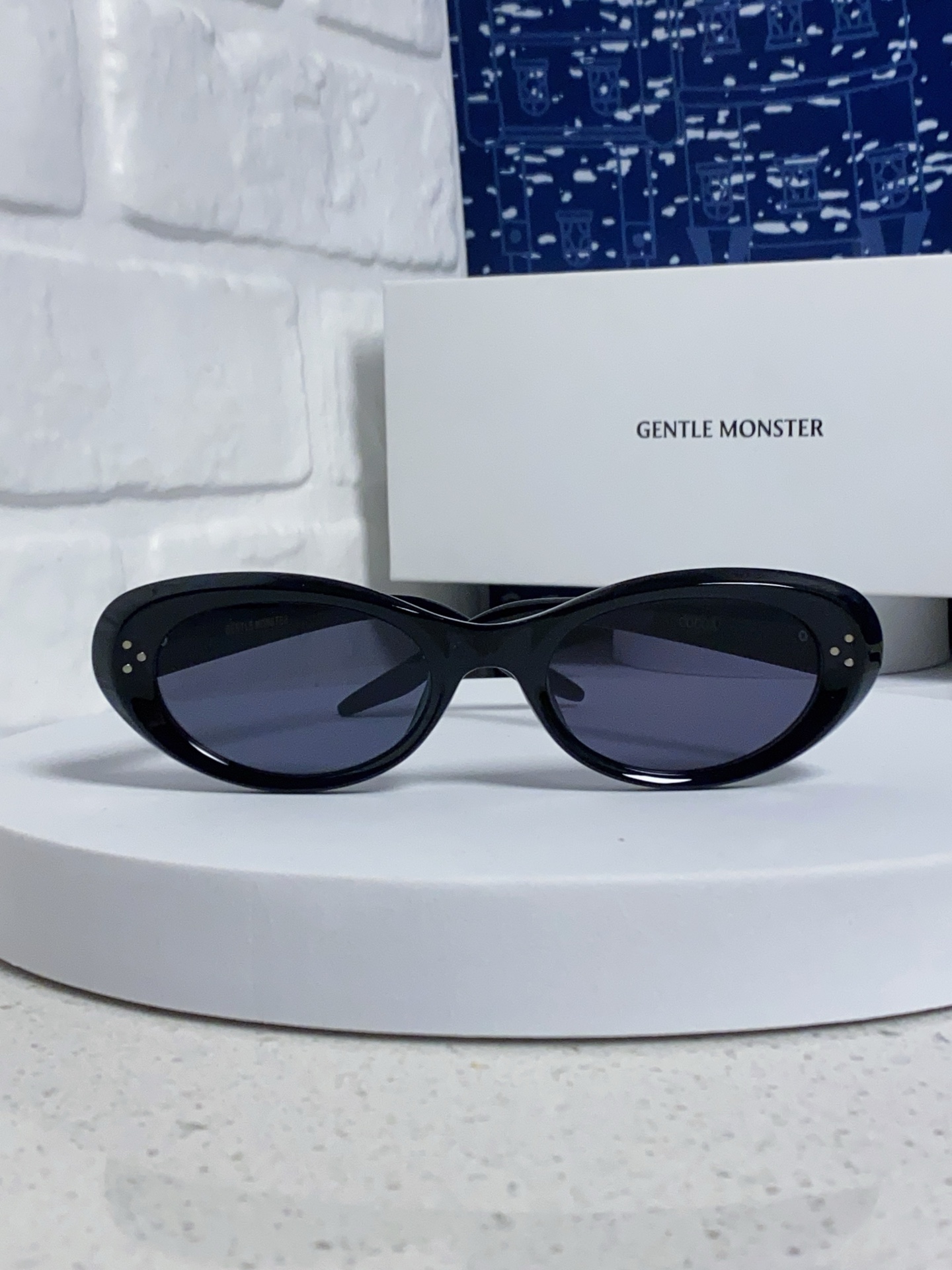   Gentle Moster(GM) 2025新款椭圆墨镜女高级感时尚复古防紫外线太阳镜男 型号：CO