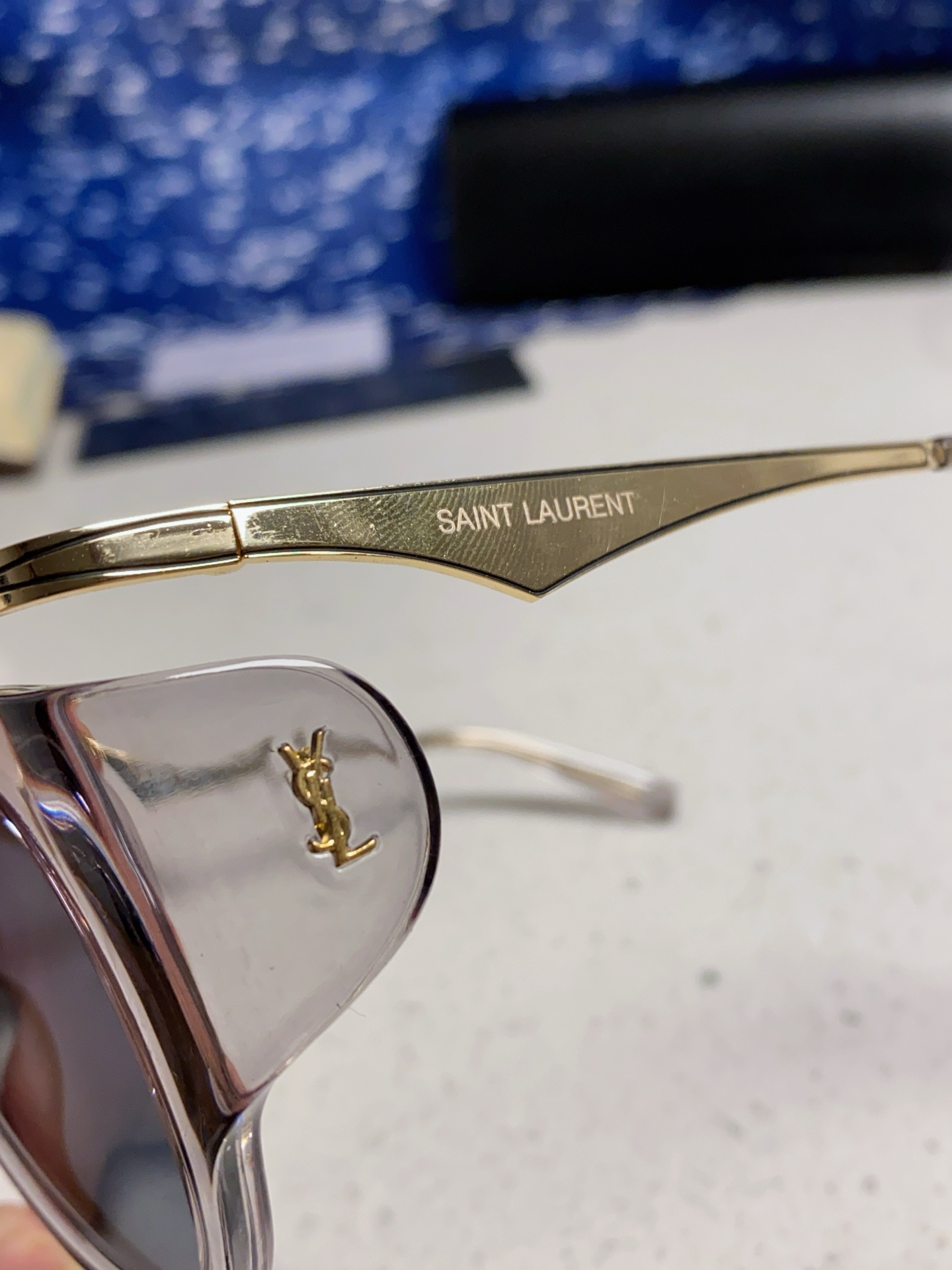  Saint Laurent圣罗兰 新款 范冰冰同款 欧美复古蒸汽朋克风圆形大框双梁太阳眼镜男女超模走秀