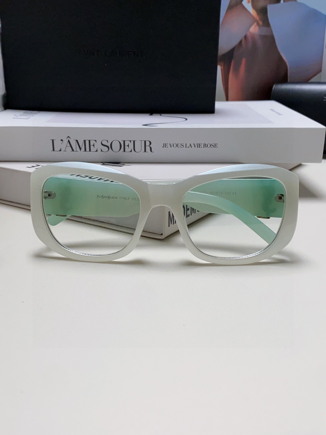  YSL圣罗兰Saint Laurent 墨镜女字母交织SL 时尚潮流太阳镜 百搭高颜值时髦眼 潮流个性