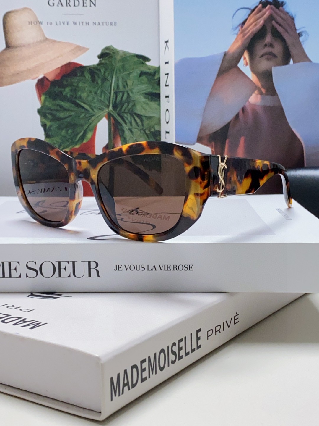  YSL圣罗兰Saint Laurent 墨镜女字母交织SL 时尚潮流太阳镜 百搭高颜值时髦眼 潮流个性