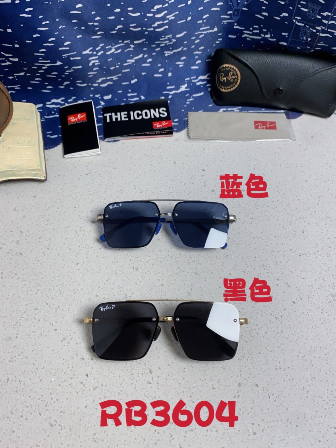  RayBan雷朋男士偏光高品质 2025新款 个性半框男士太阳镜复古双梁开车驾驶专用墨镜防紫外线潮 R