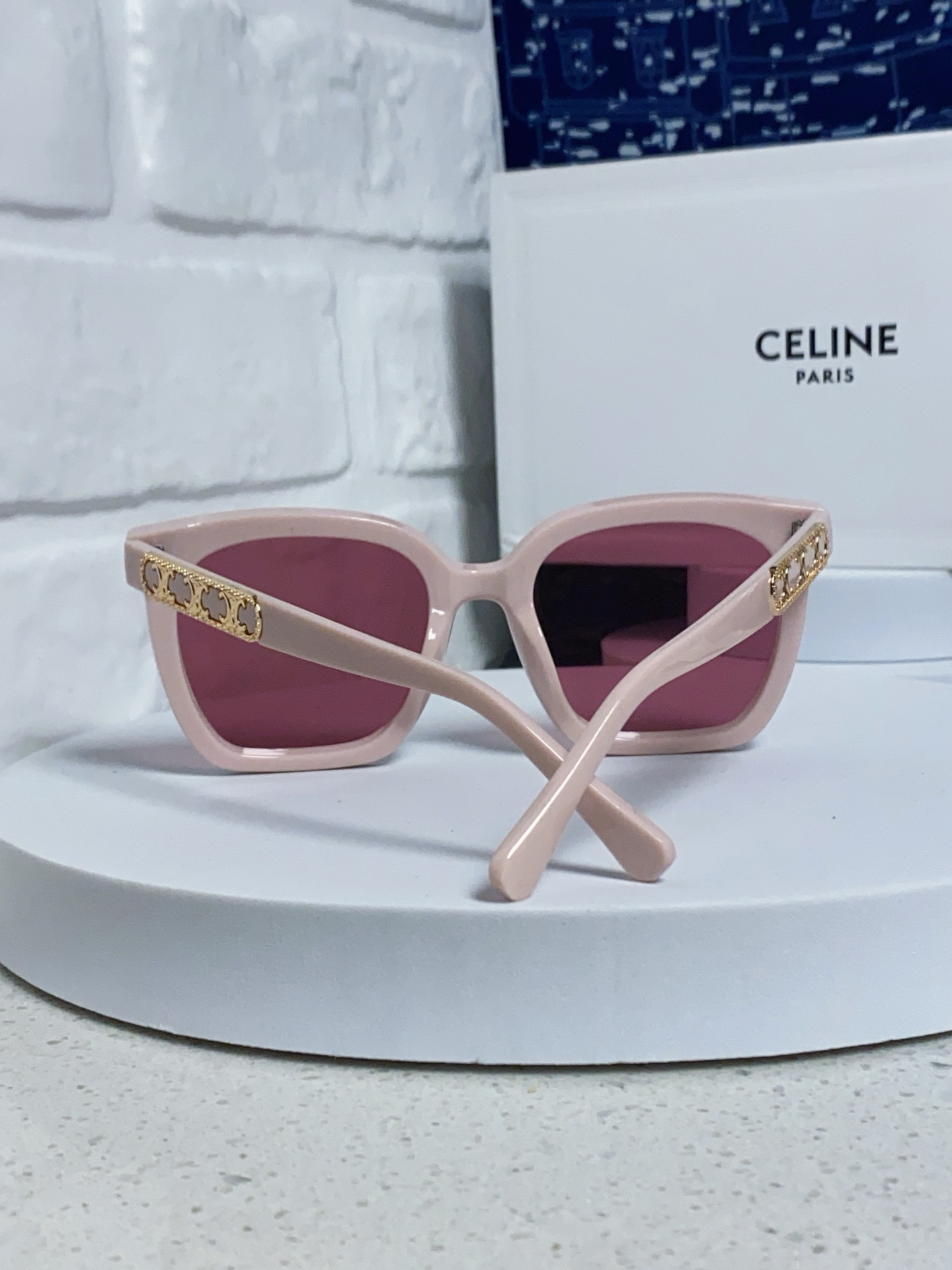  Celine赛琳 2025新款 欧美明星网红方形大框复古墨镜韩版男女潮个性朋克风太阳眼镜 