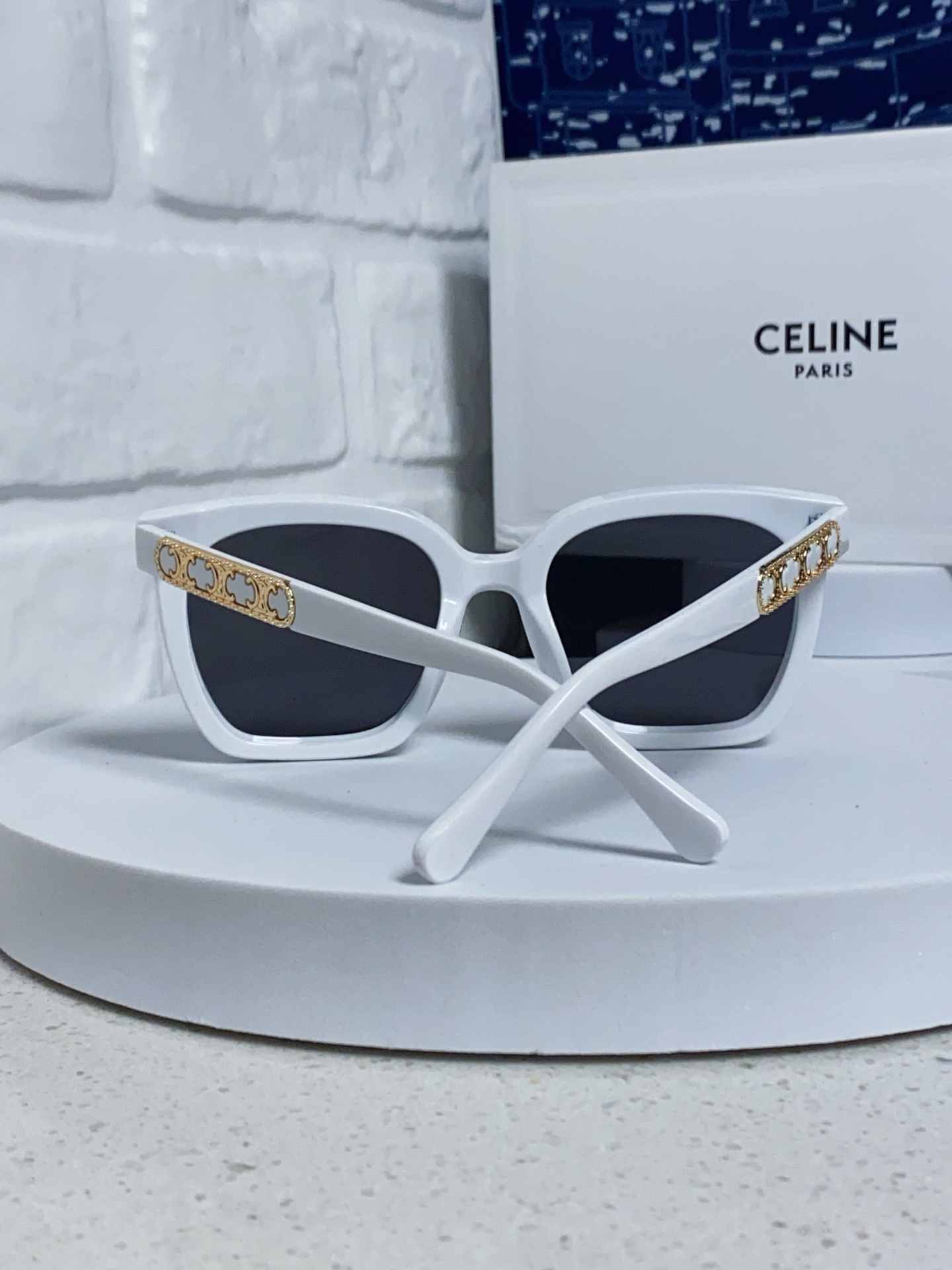  Celine赛琳 2025新款 欧美明星网红方形大框复古墨镜韩版男女潮个性朋克风太阳眼镜 