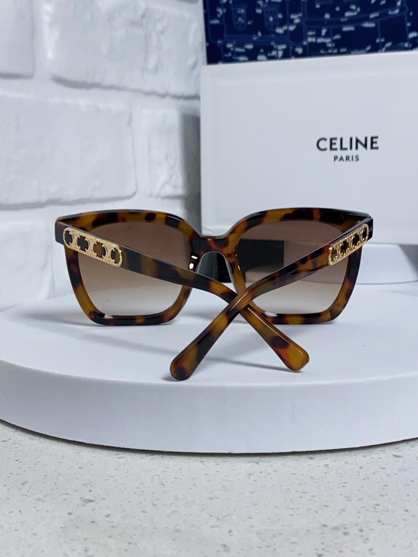  Celine赛琳 2025新款 欧美明星网红方形大框复古墨镜韩版男女潮个性朋克风太阳眼镜 