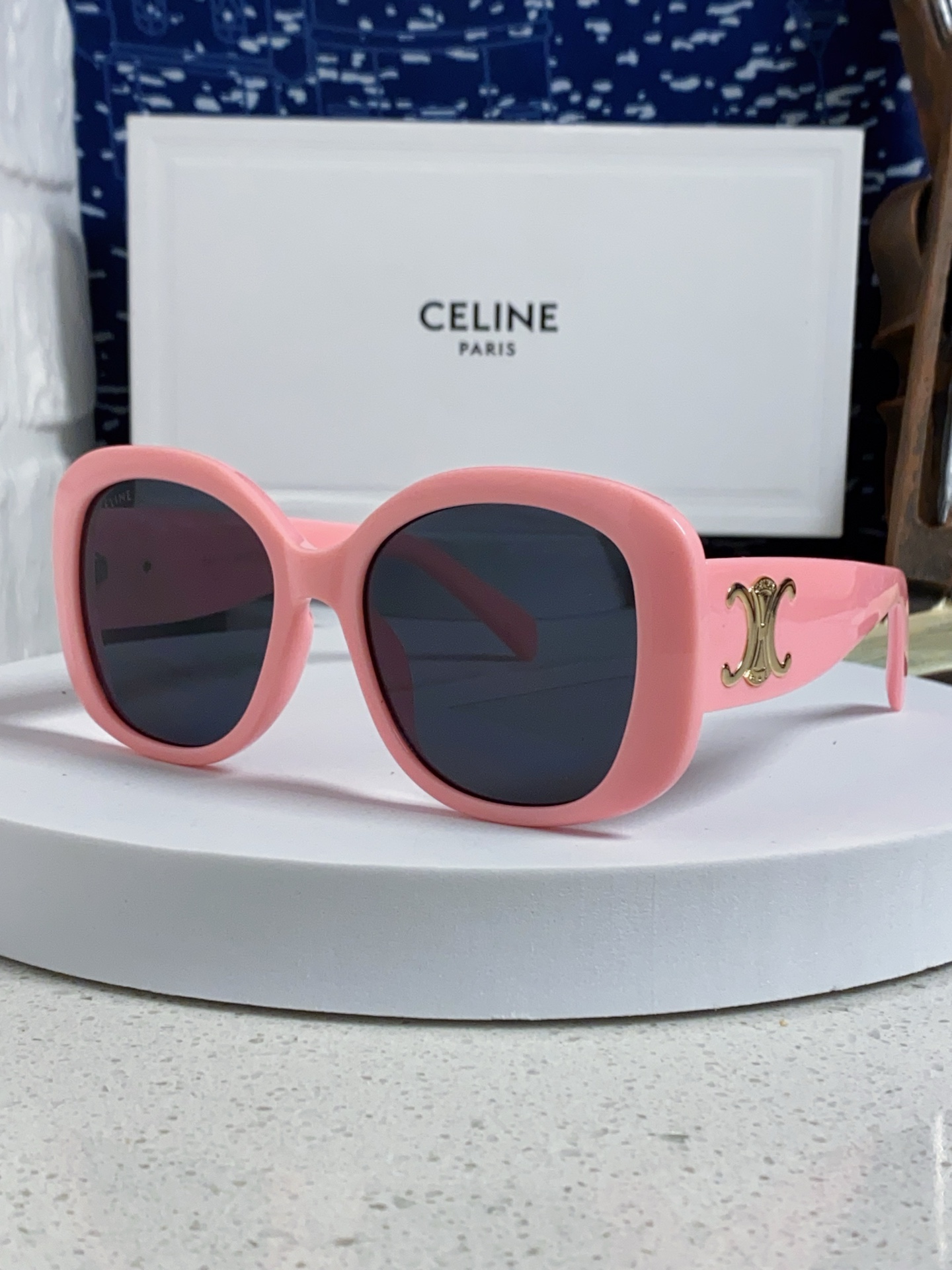  Celine赛琳墨镜女李庚希lisa吴昕同款 凯旋门太阳眼镜 大框素颜显瘦太阳镜女网红同款防紫外线墨镜