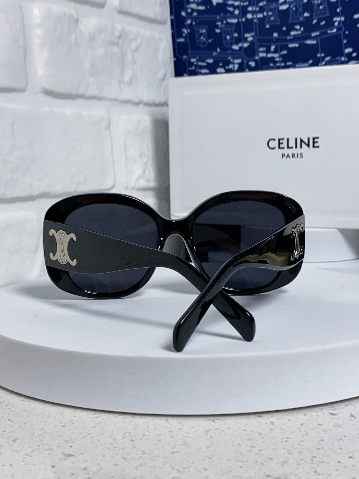  Celine赛琳墨镜女李庚希lisa吴昕同款 凯旋门太阳眼镜 大框素颜显瘦太阳镜女网红同款防紫外线墨镜