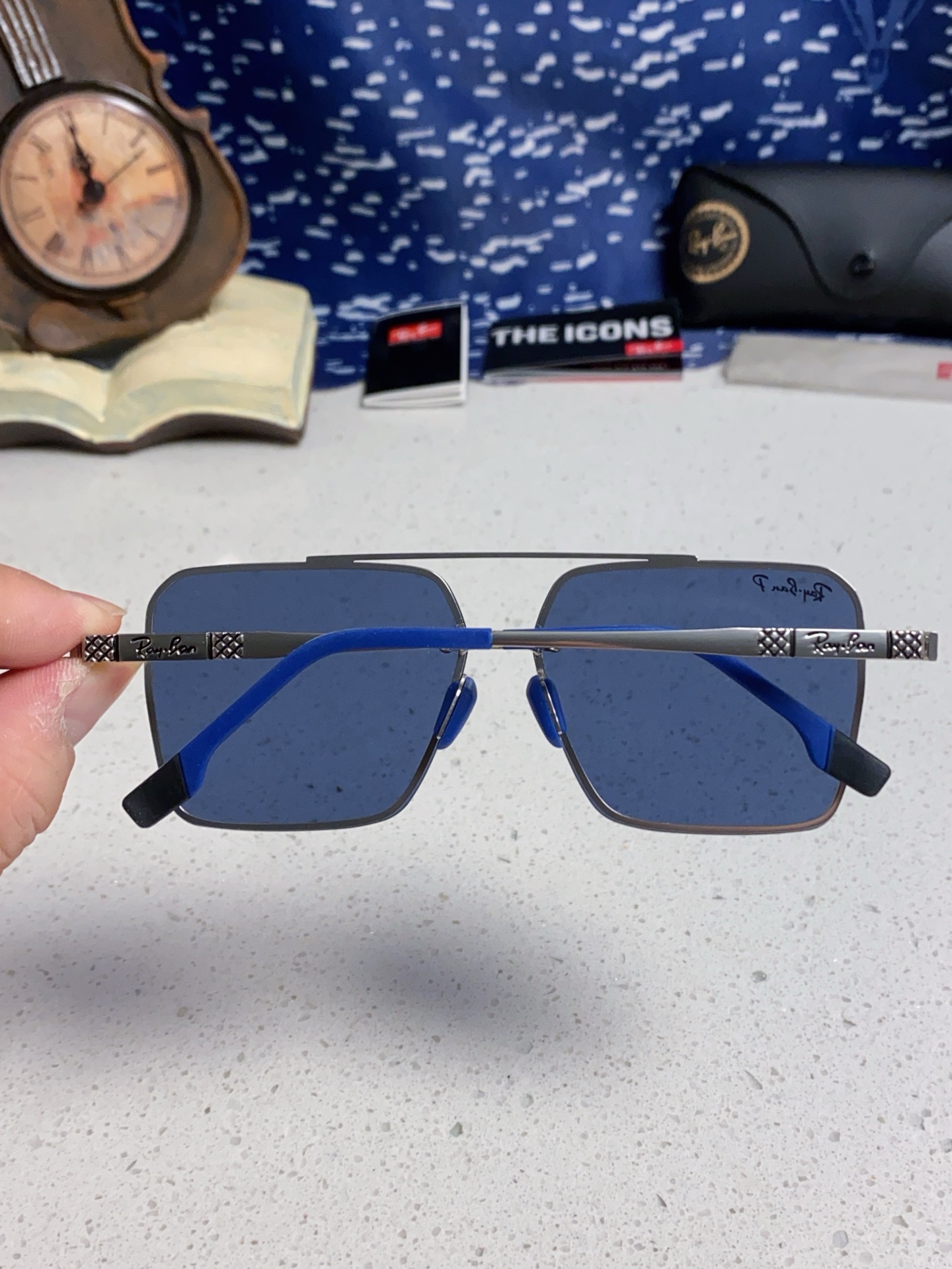  RayBan雷朋男士偏光高品质 2025新款 个性半框男士太阳镜复古双梁开车驾驶专用墨镜防紫外线潮 R