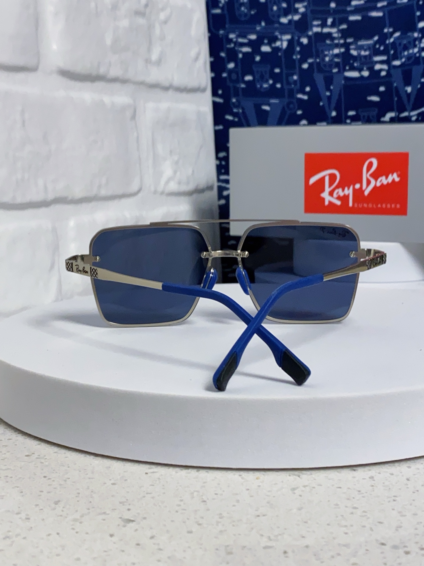  RayBan雷朋男士偏光高品质 2025新款 个性半框男士太阳镜复古双梁开车驾驶专用墨镜防紫外线潮 R
