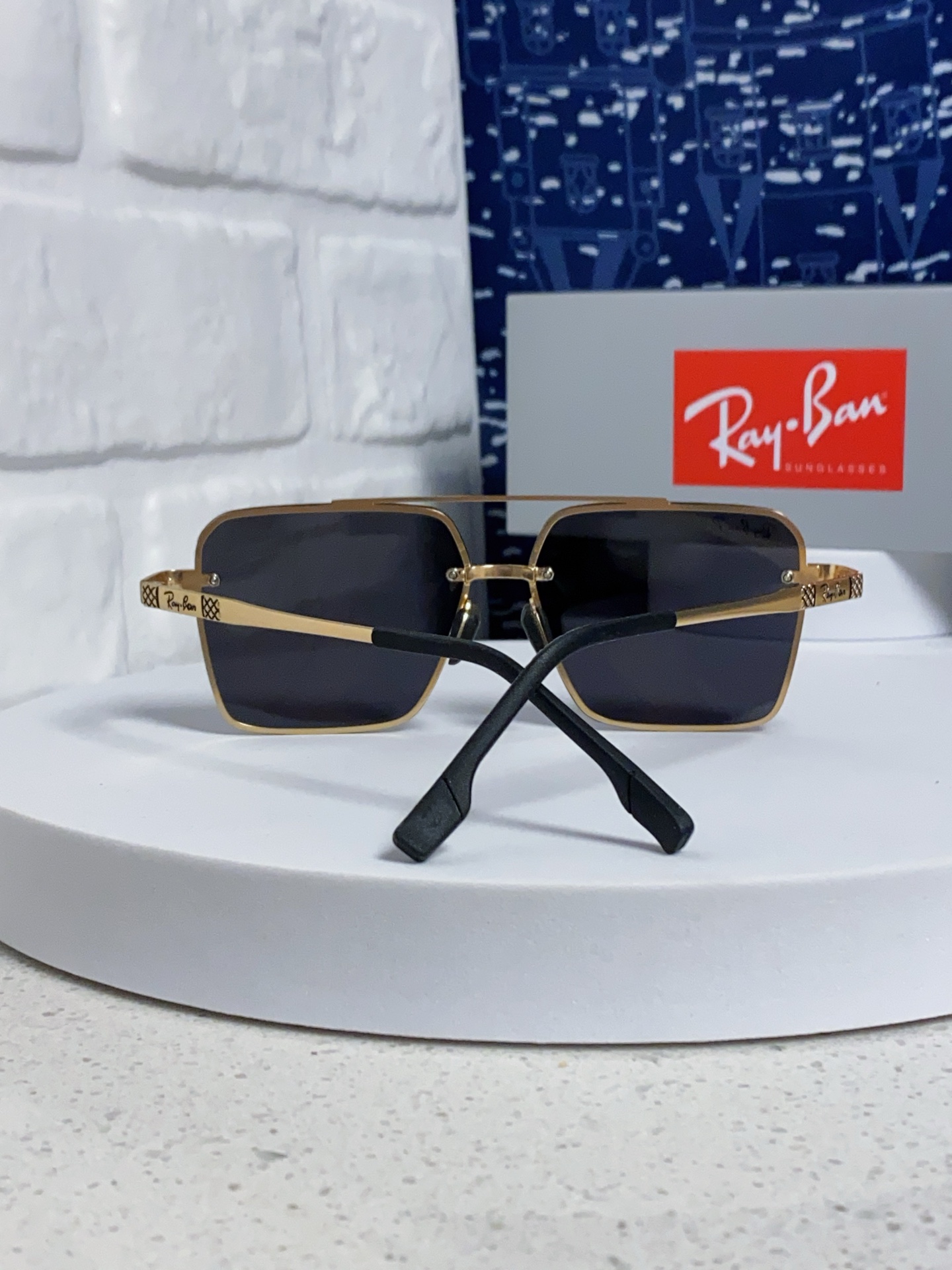  RayBan雷朋男士偏光高品质 2025新款 个性半框男士太阳镜复古双梁开车驾驶专用墨镜防紫外线潮 R