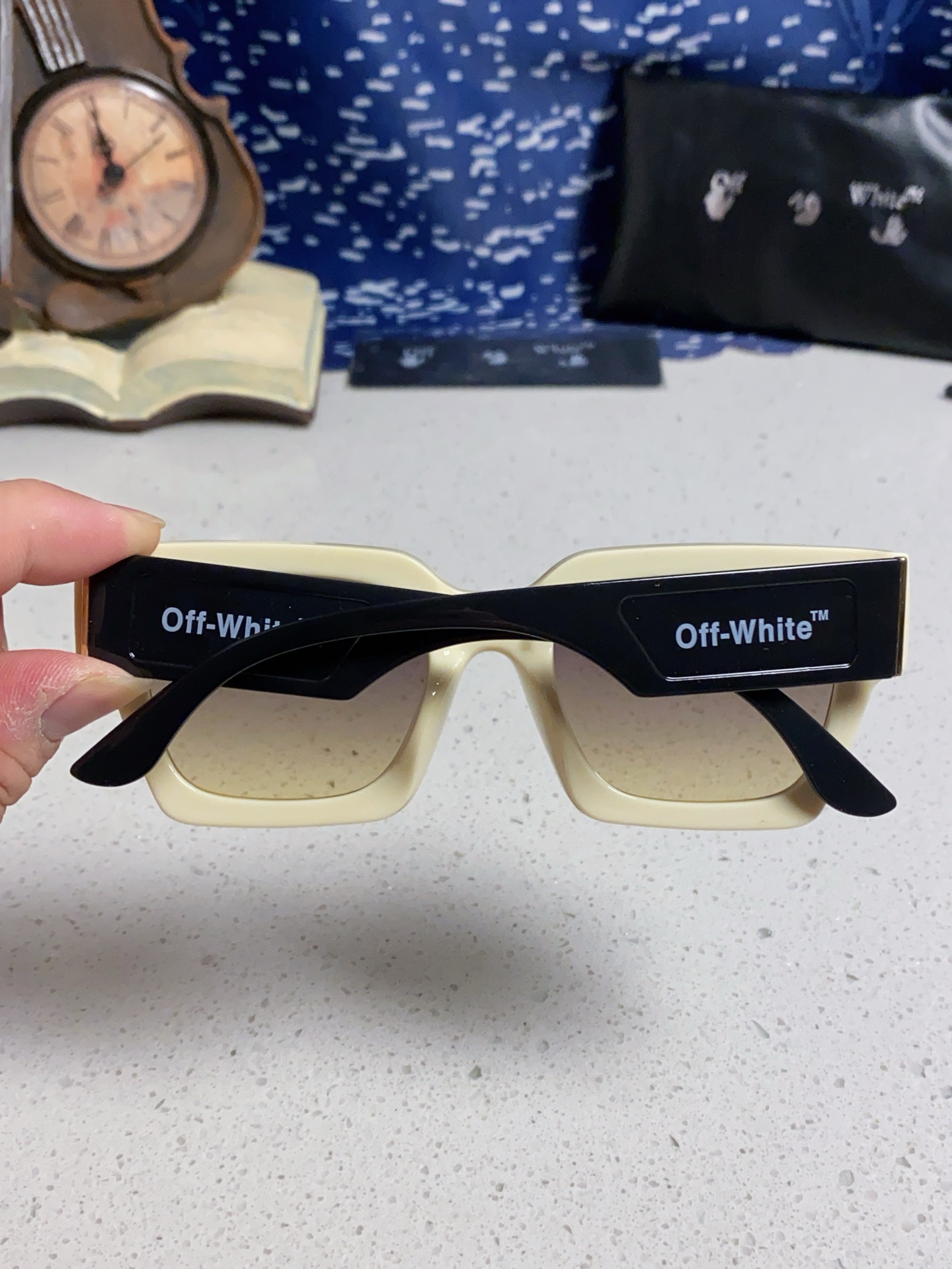  Off-White潮牌 2025新款太阳眼镜高颜值情侣款防辐射墨镜复古方形遮阳镜 男女通用