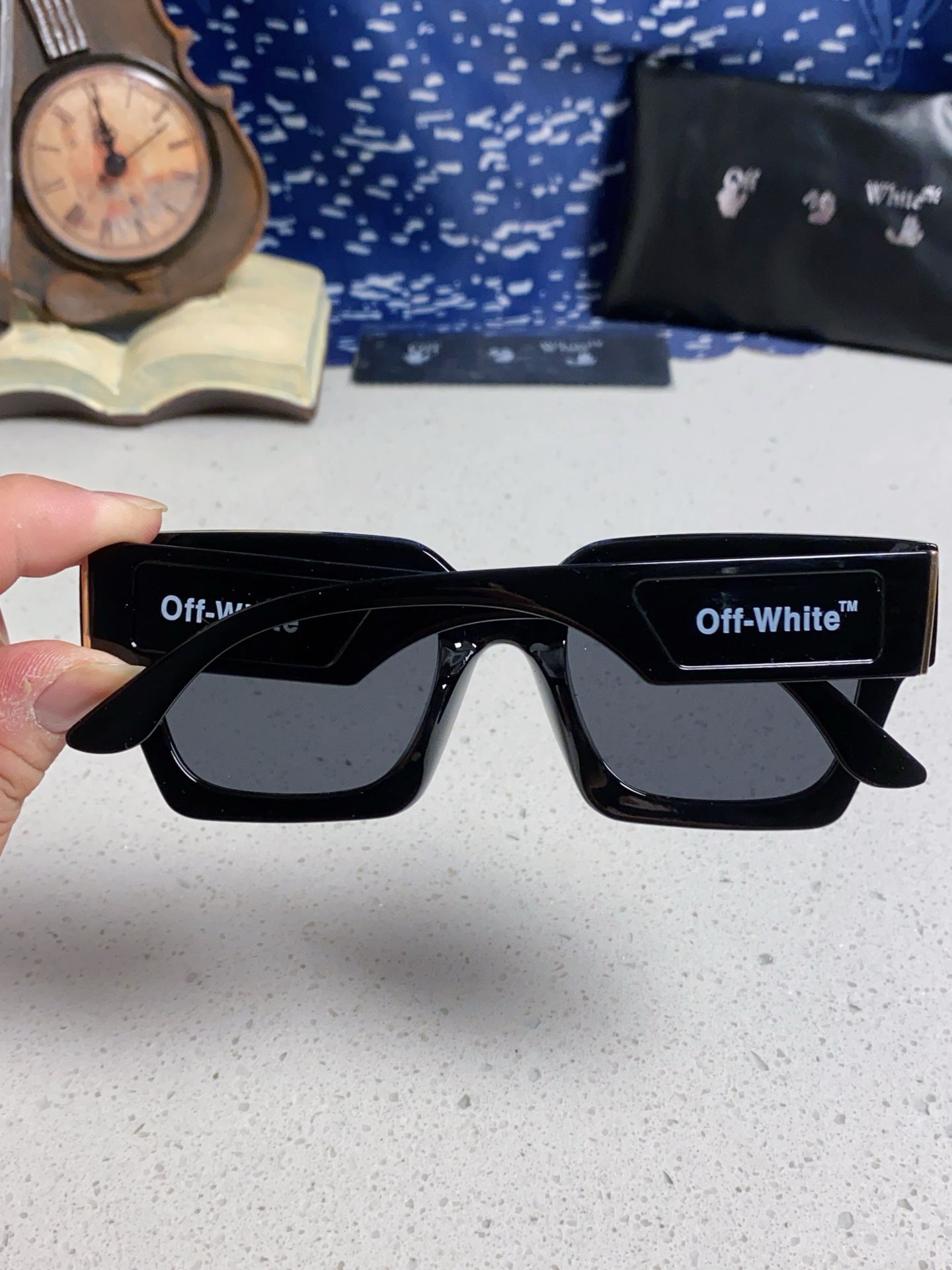  Off-White潮牌 2025新款太阳眼镜高颜值情侣款防辐射墨镜复古方形遮阳镜 男女通用