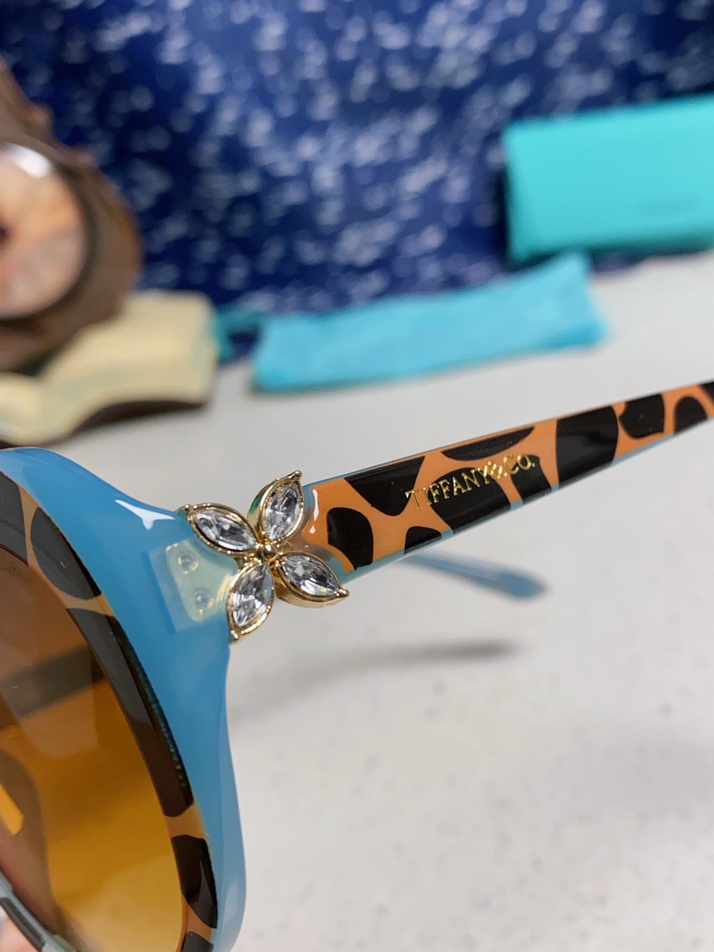  Tiffany & Co.TIFFANY蒂芙尼 2025新款女士墨镜偏光 圆猫眼墨镜女网红时尚气质遮阳
