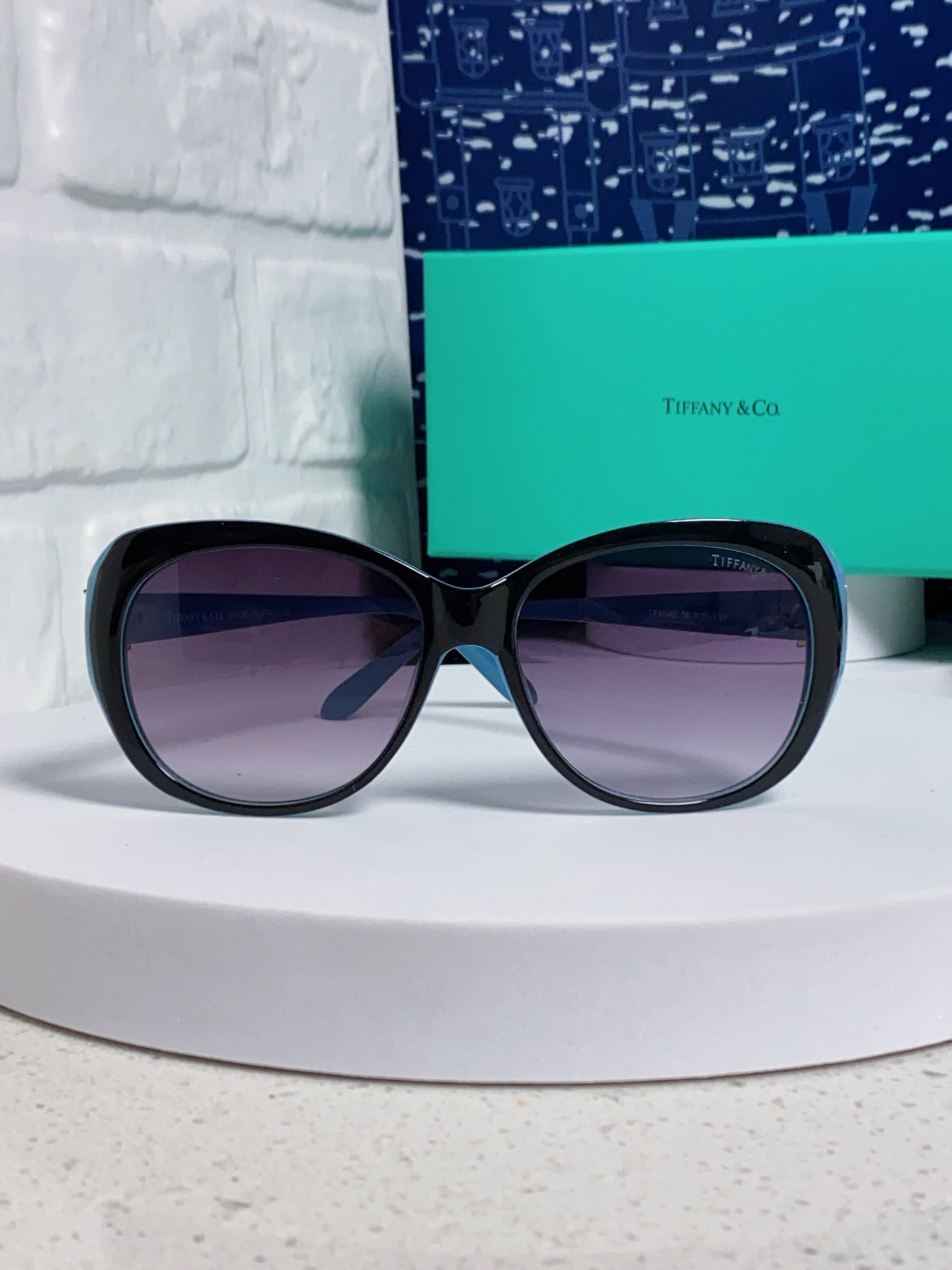  Tiffany & Co.TIFFANY蒂芙尼 2025新款女士墨镜偏光 圆猫眼墨镜女网红时尚气质遮阳