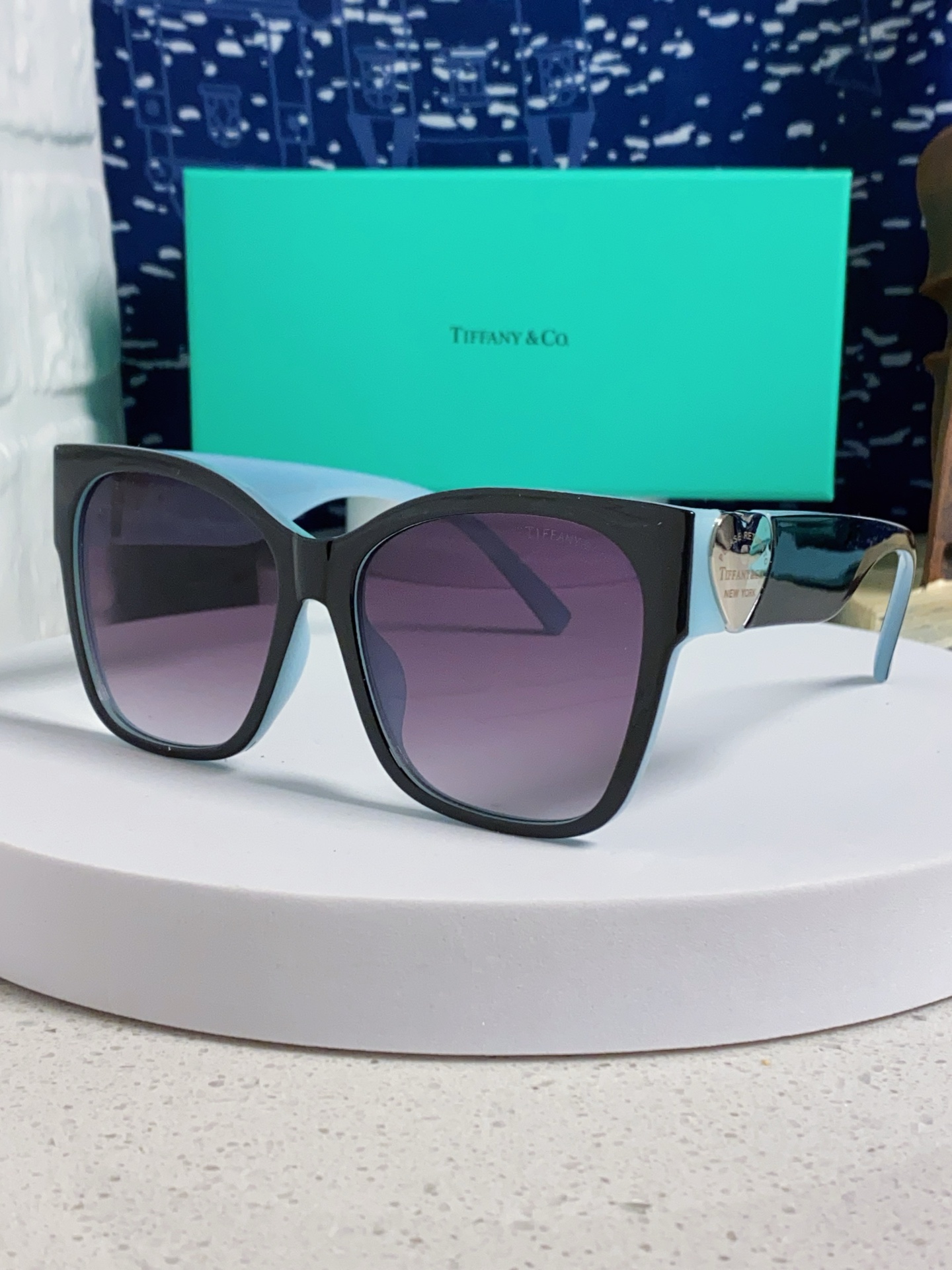  Tiffany & Co.TIFFANY蒂芙尼 2025新款太阳眼镜女男款偏光墨镜方形0TF4216F