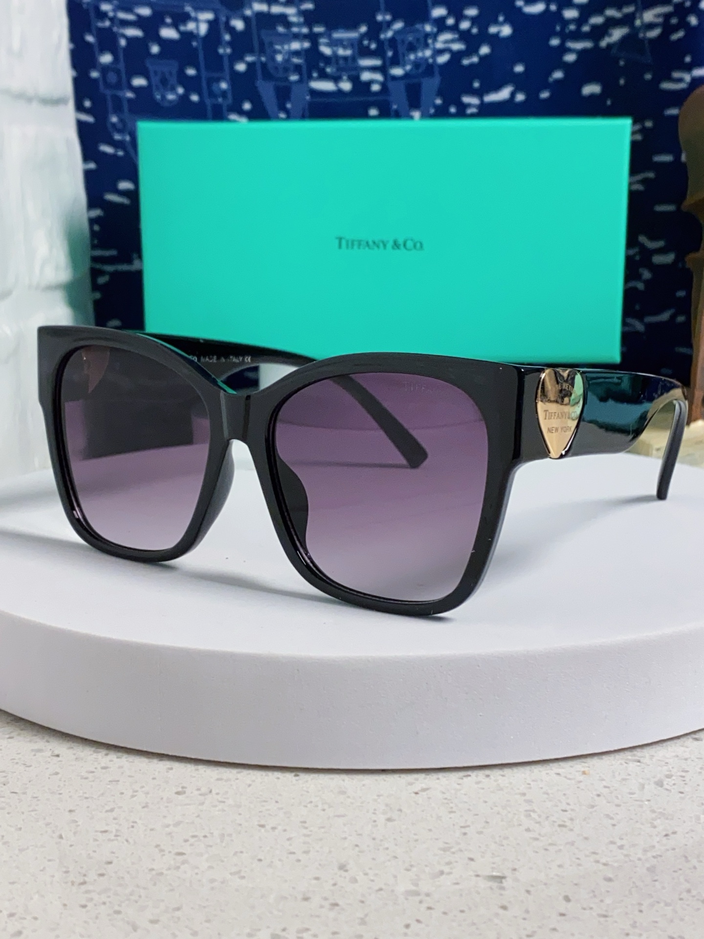  Tiffany & Co.TIFFANY蒂芙尼 2025新款太阳眼镜女男款偏光墨镜方形0TF4216F