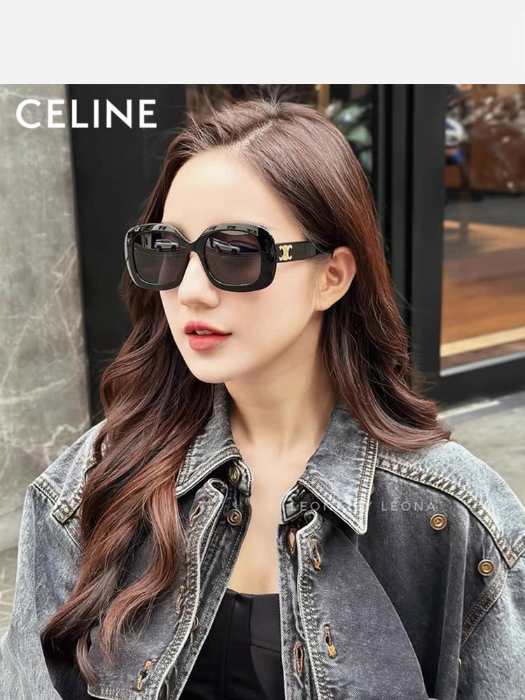  Celine赛琳墨镜女李庚希lisa吴昕同款 凯旋门太阳眼镜 大框素颜显瘦太阳镜女网红同款防紫外线墨镜