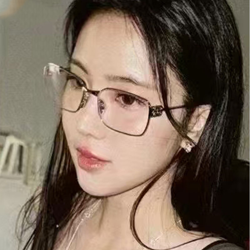  Balenciaga巴黎世家 2025新款金属复古方框斯文金丝长方形男女金银框可配近视眼镜潮 