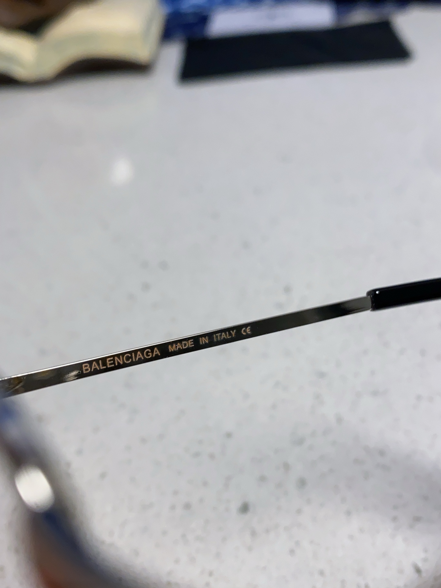  Balenciaga巴黎世家 2025新款金属复古方框斯文金丝长方形男女金银框可配近视眼镜潮 