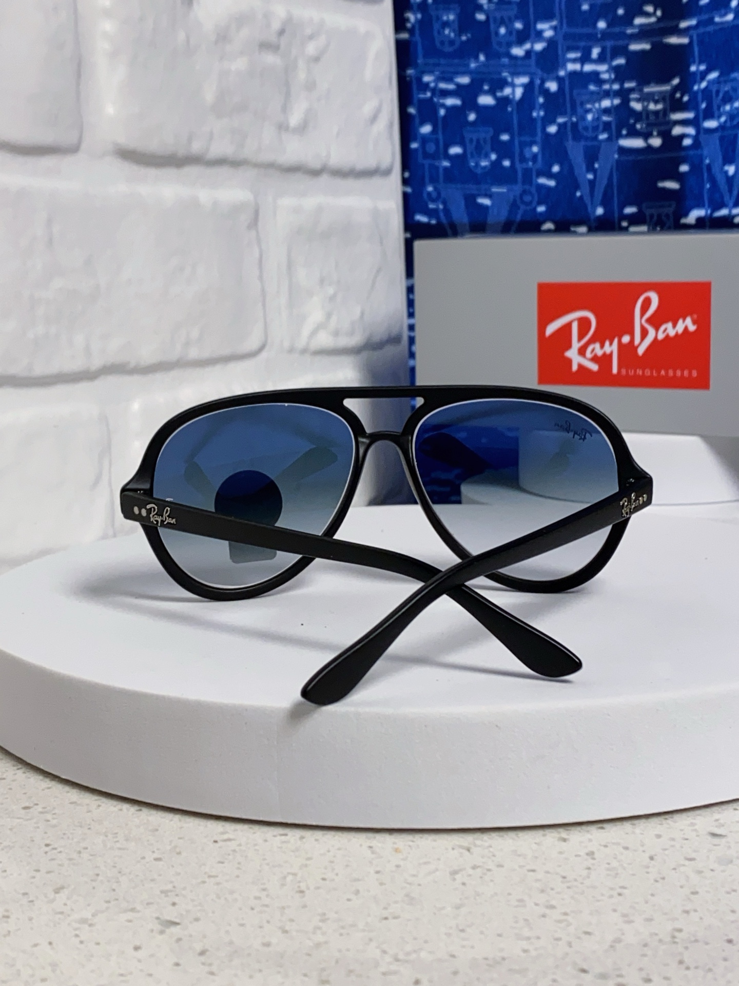  RayBan雷朋 经典男士飞行员眼镜 板材玻璃镜片蛤蟆框太阳镜 RB4125